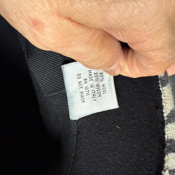 Vintage Amanda Smith Leopard Print Wool Cloche Hat Black Feather & Band - Picture 7 of 8